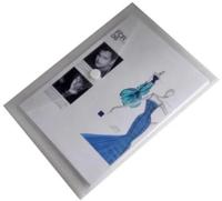 Documentenmap, A4, transparante PP, velcro sluiting, pak van 10 stuks