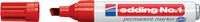 Edding Permanentmarker | rood | streepbreedte 1-5 mm spitse punt | 10 stuks - 4-1002 4-1002 - thumbnail