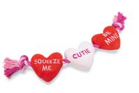 Beeztees Beeztees Flossy Love Katoen/Pluche Rood 45x10x5cm