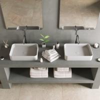 Opbouwwastafel Ideavit Solidthin 50x35x12.5 cm Solid Surface Mat Wit