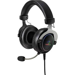 Renkforce RF-GH-300 Over Ear headset Gamen Kabel 7.1 Surround Zwart Microfoon uitschakelbaar (mute), Volumeregeling