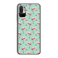 Flamingoprint groen: Xiaomi Redmi Note 10 5G Transparant Hoesje
