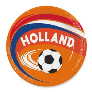 Bordjes Oranje Holland Voetbal 23cm (8st)