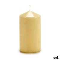 Kaars Acorde Crème 7 x 13 x 7 cm (4 Stuks)