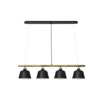 Light & Living - Hanglamp BANU - 132x25x30cm - Zwart - thumbnail