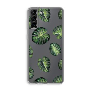 Tropische bladeren: Samsung Galaxy S21 Plus Transparant Hoesje