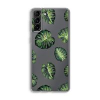 Tropische bladeren: Samsung Galaxy S21 Plus Transparant Hoesje