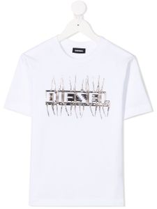 Diesel Kids t-shirt à logo - Blanc