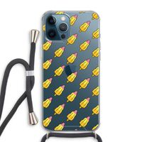 Waterijsjes: iPhone 12 Pro Max Transparant Hoesje met koord