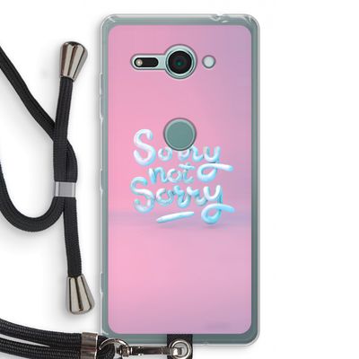 Sorry not sorry: Sony Xperia XZ2 Compact Transparant Hoesje met koord