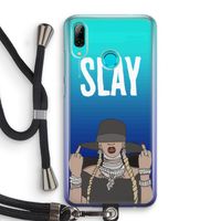 Slay All Day: Huawei P Smart (2019) Transparant Hoesje met koord