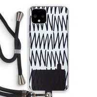 Marrakech Zigzag: Pixel 4 Transparant Hoesje met koord