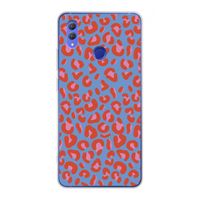 Leopard blue: Honor Note 10 Transparant Hoesje