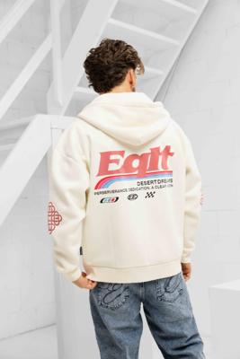 Equalité Desert Oversized Full Zip Hoodie Heren Gebroken Wit - Maat M - Kleur: Gebroken Wit | Soccerfanshop