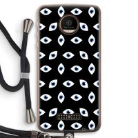 Eyes pattern: Motorola Moto Z Force Transparant Hoesje met koord