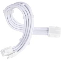 SilverStone sst-pp07e-pci8w-v2, pcie 8pin (6+2) verlengkabel (wit, 30 centimeter)