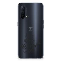 OnePlus Nord CE 5G | Siliconen hoesje | met naam Heart Smile