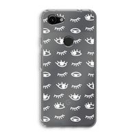 Eye pattern #3: Google Pixel 3a Transparant Hoesje