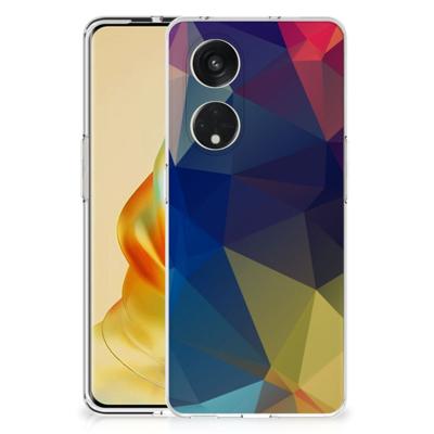 OPPO Reno8 T 5G | TPU Hoesje | Polygon Dark OPPO Reno8 T 5G | TPU Hoesje | Polygon Dark