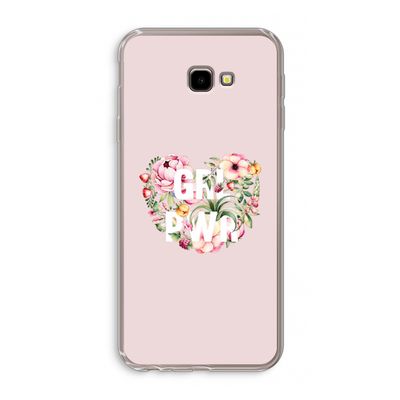 GRL PWR Flower: Samsung Galaxy J4 Plus Transparant Hoesje