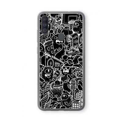 Vexx Black City : Samsung Galaxy A11 Transparant Hoesje