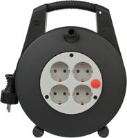 Kabelhaspel brennenstuhl 4vdig 15m zwart/grijs | 2 stuks