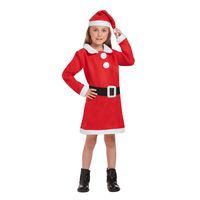 Henbrandt kerstman verkleedjurkje met kerstmuts - meisjes - 7-9 jaar One size  -