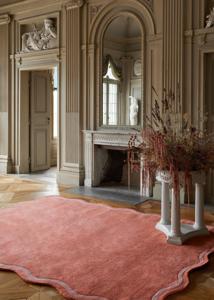 Layered - Vloerkleed Scallop Wool Rug Watermelon Pink -