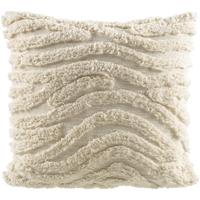 2e Halve Prijs Leen Bakker - Sierkussen Monty - Off-white - 45x45 Cm - Katoen - Crème - 10x45x45 Cm