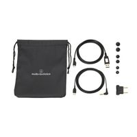 Audio-Technica ATH-ANC40BT QuietPoint Headset Draadloos Neckband Muziek Bluetooth Zwart - thumbnail