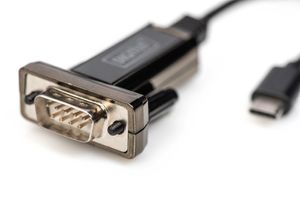 Digitus DA-70166 1m USB-C D-Sub Mannelijk Mannelijk Zwart USB-kabel