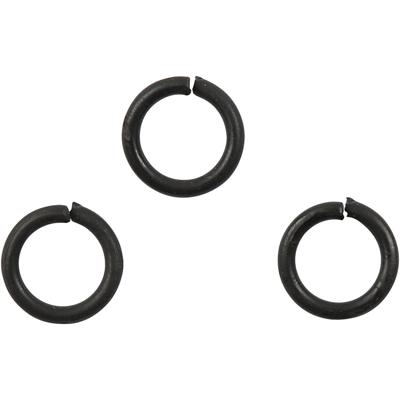 Creativ Company Ringen, afm 7 mm, dikte 1 mm, zwart, 50 stuk/ 1 doos