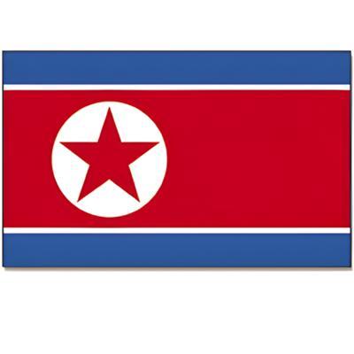 Vlag Noord Korea - 90 x 150 cm - feestartikelen - Noord Korea landen thema - supporter/fan Vlag Noord Korea - 90 x 150 cm - feestartikelen - Noord Korea landen thema - supporter/fan