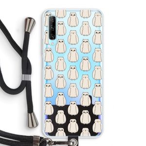 Uilen: Huawei P Smart Pro Transparant Hoesje met koord