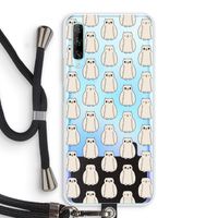 Uilen: Huawei P Smart Pro Transparant Hoesje met koord