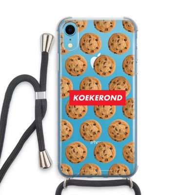 Koekerond: iPhone XR Transparant Hoesje met koord