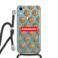 Koekerond: iPhone XR Transparant Hoesje met koord
