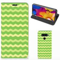 LG V40 Thinq | Hoesje met Magneet | Waves Green