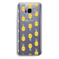 Ananas: Samsung Galaxy S8 Plus Transparant Hoesje