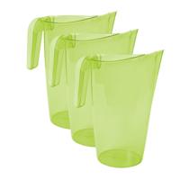 Hega Hogar Waterkan - 4x stuks - sapkan - groen - inhoud 1.75 liter - kunststof - karaf - pitcher