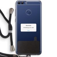Reminder: Huawei P Smart (2018) Transparant Hoesje met koord