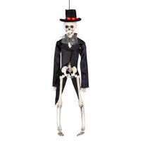 Horror hang decoratie skelet bruidegom pop 41 cm   -