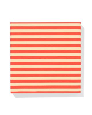 HEMA Servetten 33x33cm Papier Strepen - 20 Stuks (feloranje)