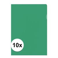 10x Tekeningen opbergmap A4 groen   - - thumbnail