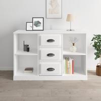 Dressoir 104,5x35,5x67,5 cm bewerkt hout hoogglans wit