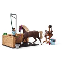 schleich HORSE CLUB paarden wasplaats met Emily en Luna 42438