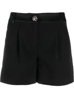 Philipp Plein short à boutons décoratifs - Noir