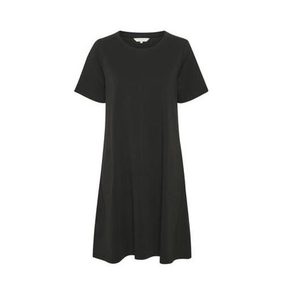 Part Two A-lijn jurk JensyPW met plooien zwart