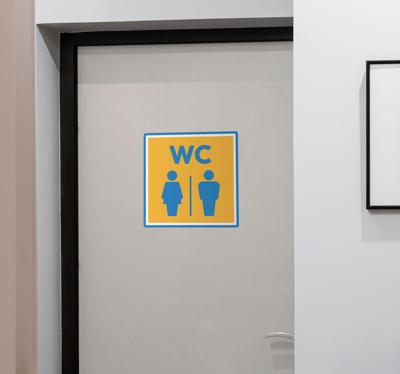 toilet label man vrouw icoon