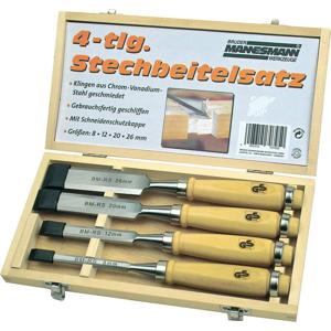 Brüder Mannesmann M66104 4-delige set steekbeitels